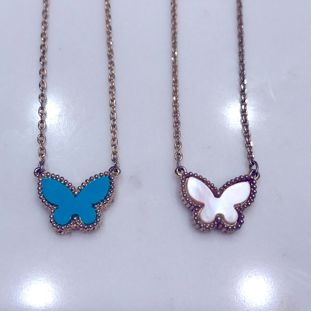 Matching Gold Butterfly Necklaces
